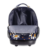 Sunrise Rolling Backpack (18 Inch) in Joy Daisy - JWorldstore