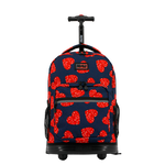 Sunrise Rolling Backpack (18 Inch) in Love Spangle - Final Sale - JWorldstore