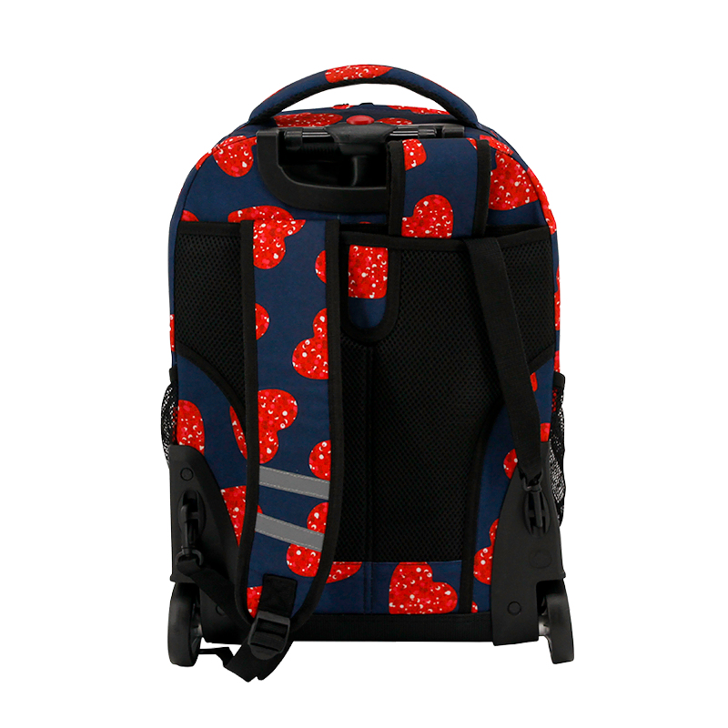Sunrise Rolling Backpack (18 Inch) in Love Spangle - Final Sale - JWorldstore