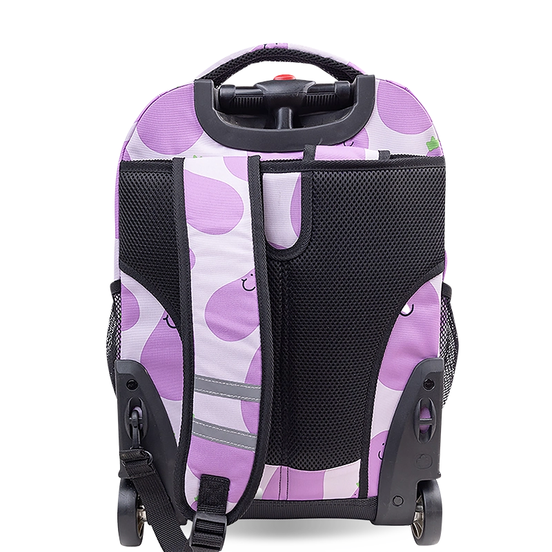 Sunrise Rolling Backpack (18 Inch) in Mr Eggplant - JWorldstore