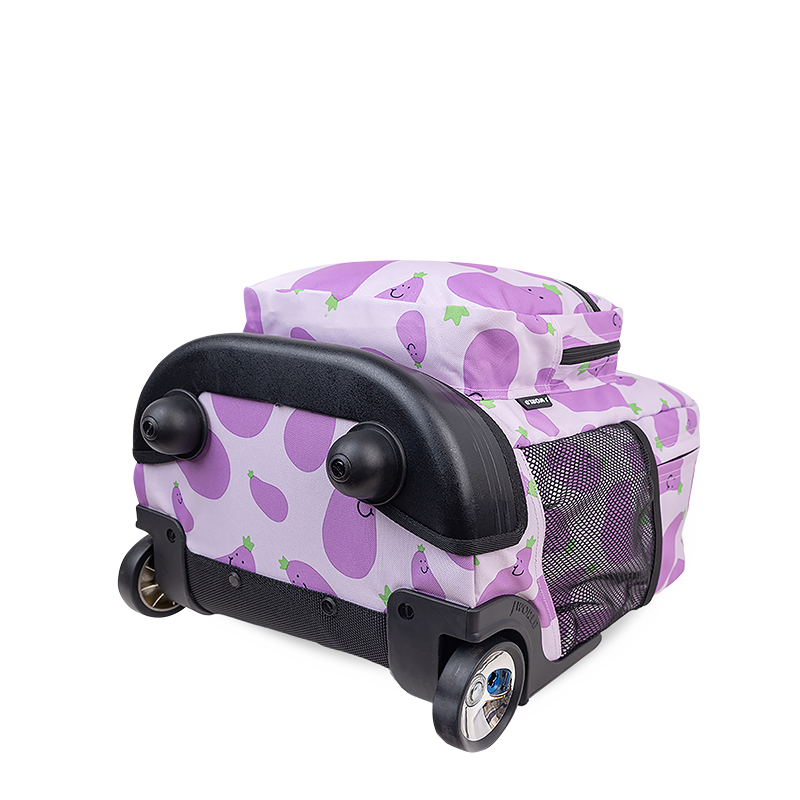 Sunrise Rolling Backpack (18 Inch) in Mr Eggplant - JWorldstore