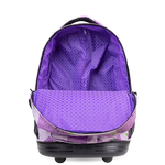 Sunrise Rolling Backpack (18 Inch) in Mr Eggplant - JWorldstore