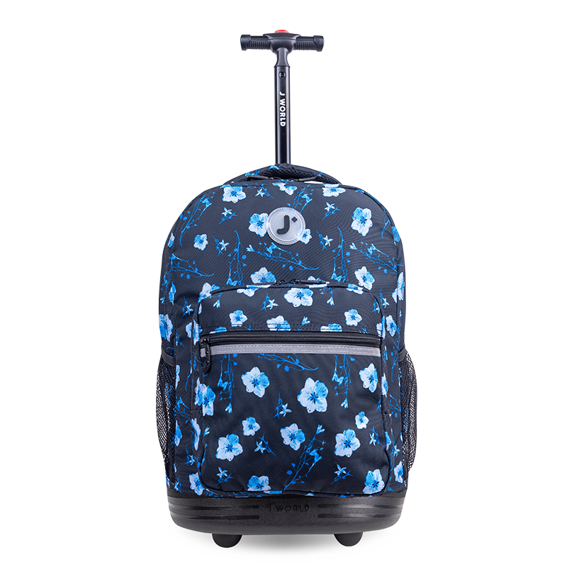 Sunrise Rolling Backpack (18 Inch) in Night Bloom - JWorldstore
