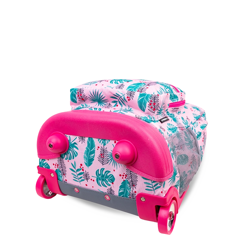 Sunrise Rolling Backpack (18 Inch) in Palm Leaves - JWorldstore