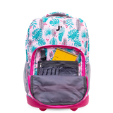 Sunrise Rolling Backpack (18 Inch) in Palm Leaves - JWorldstore