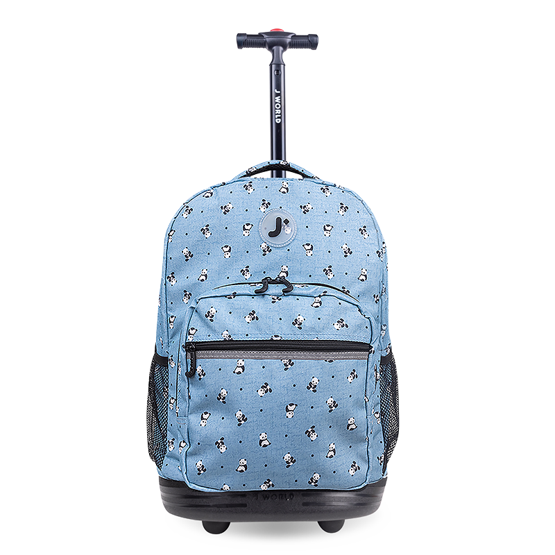 Sunrise Rolling Backpack (18 Inch) in Panda - JWorldstore
