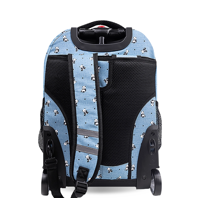Sunrise Rolling Backpack (18 Inch) in Panda - JWorldstore