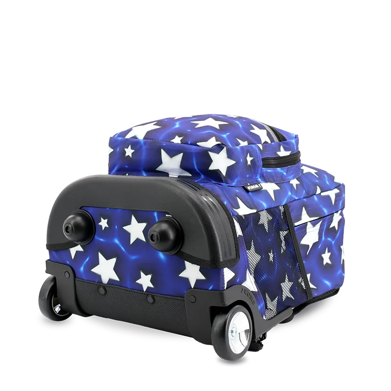 Sunrise Rolling Backpack (18 Inch) in Puffy Star - JWorldstore