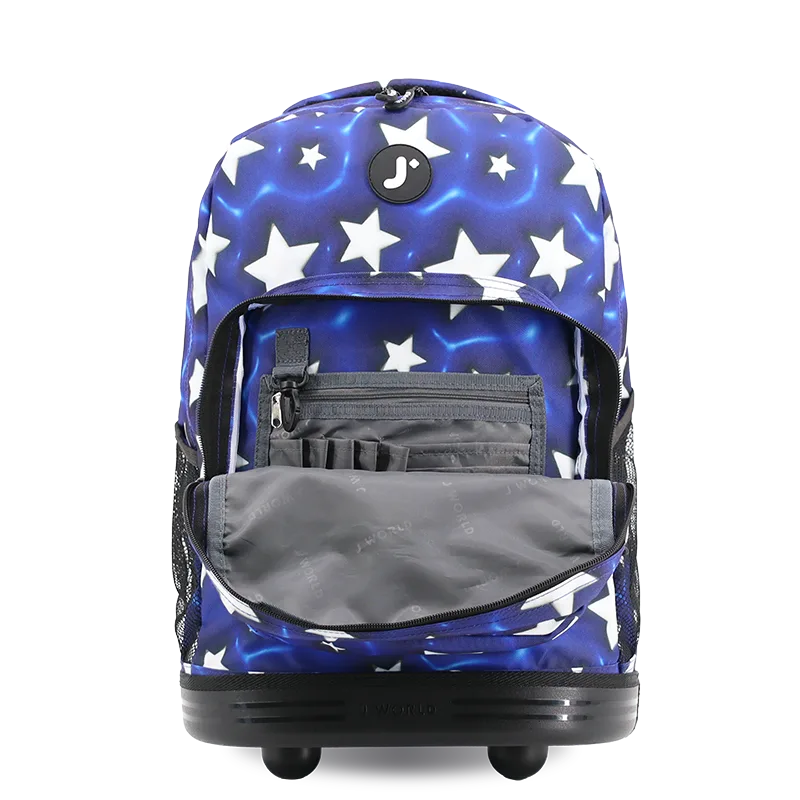 Sunrise Rolling Backpack (18 Inch) in Puffy Star - JWorldstore