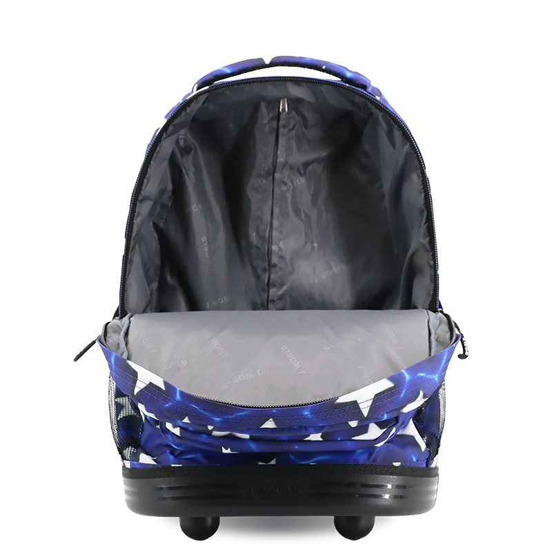 Sunrise Rolling Backpack (18 Inch) in Puffy Star - JWorldstore