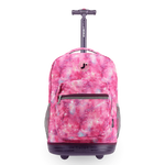 Sunrise Rolling Backpack (18 Inch) in Purple Galaxy - JWorldstore