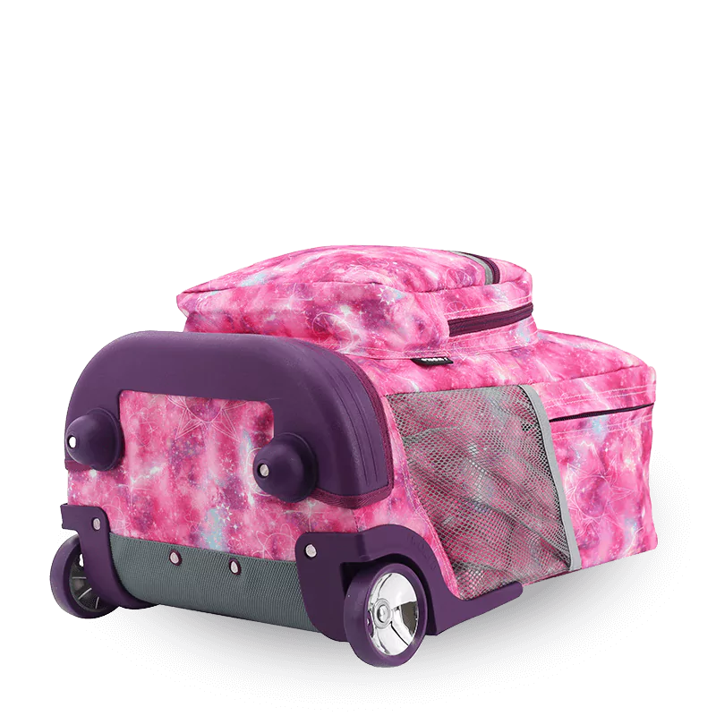 Sunrise Rolling Backpack (18 Inch) in Purple Galaxy - JWorldstore