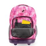 Sunrise Rolling Backpack (18 Inch) in Purple Galaxy - JWorldstore