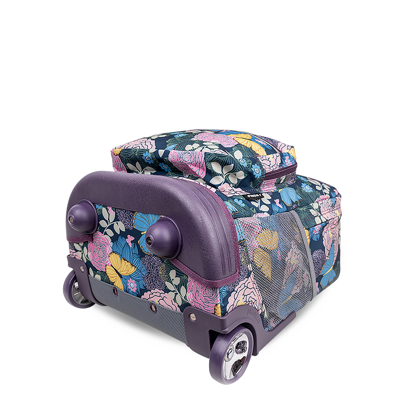 Sunrise Rolling Backpack (18 Inch) in Secret Garden - JWorldstore