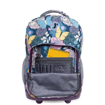 Sunrise Rolling Backpack (18 Inch) in Secret Garden - JWorldstore