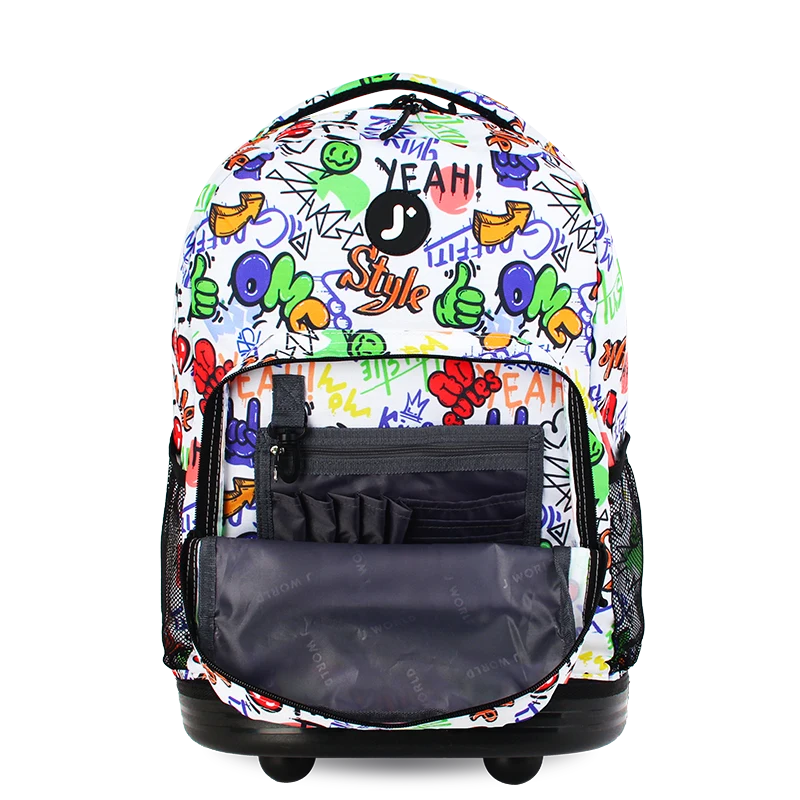 Sunrise Rolling Backpack (18 Inch) in Street Art - JWorldstore