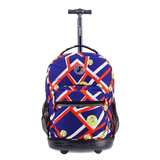 Sunrise Rolling Backpack (18 Inch) in Tennisy - JWorldstore