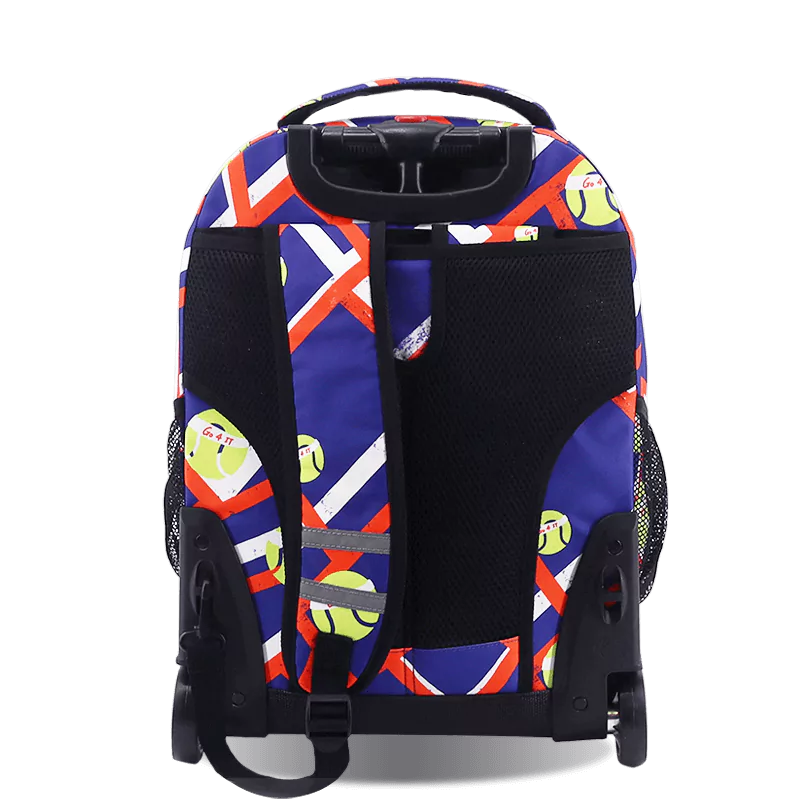 Sunrise Rolling Backpack (18 Inch) in Tennisy - JWorldstore