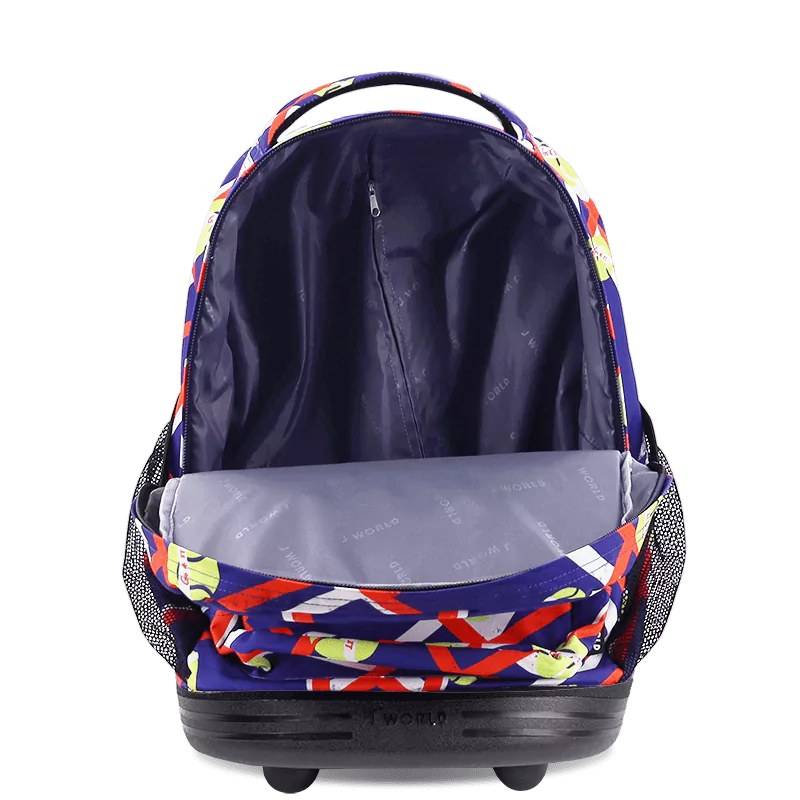 Sunrise Rolling Backpack (18 Inch) in Tennisy - JWorldstore
