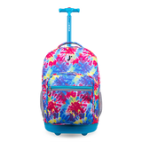 Sunrise Rolling Backpack (18 Inch) in Tie Dye - JWorldstore