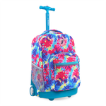 Sunrise Rolling Backpack (18 Inch) in Tie Dye - JWorldstore