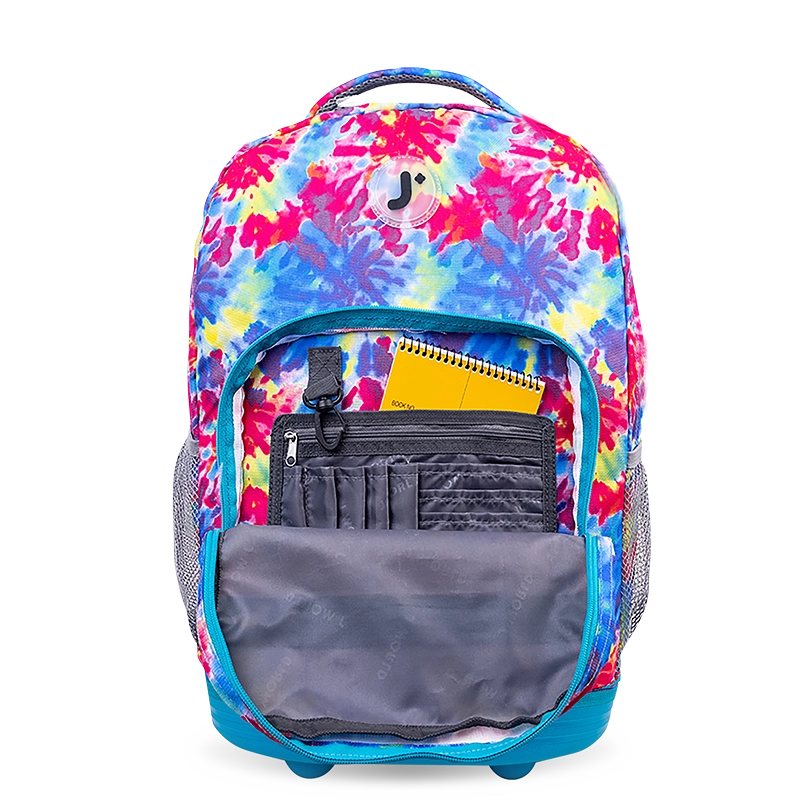 Sunrise Rolling Backpack (18 Inch) in Tie Dye - JWorldstore