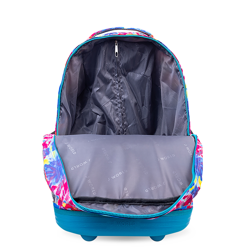 Sunrise Rolling Backpack (18 Inch) in Tie Dye - JWorldstore