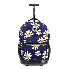 Sunrise Rolling Backpack (18 Inch) in Joy Daisy - JWorldstore