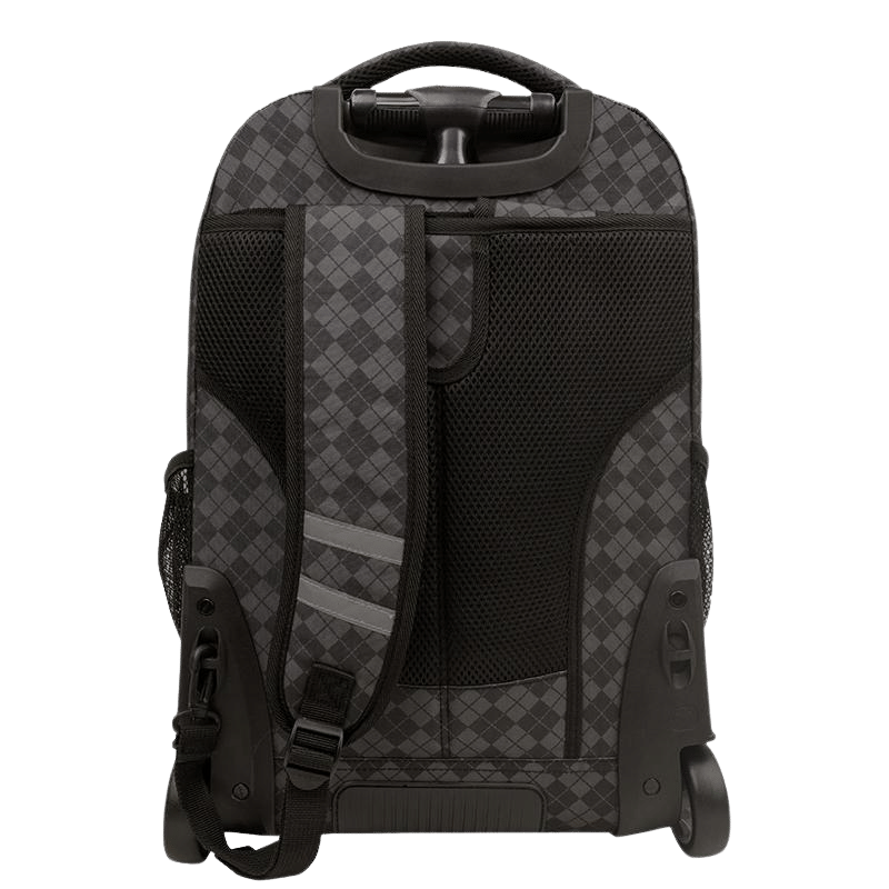 Sundance Laptop Rolling Backpack (20 Inch) in Argyle Black - JWorldstore