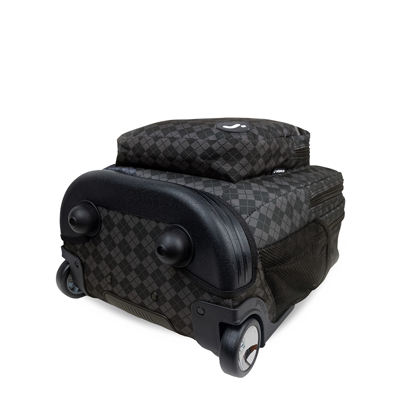 Sundance Laptop Rolling Backpack (20 Inch) in Argyle Black - JWorldstore