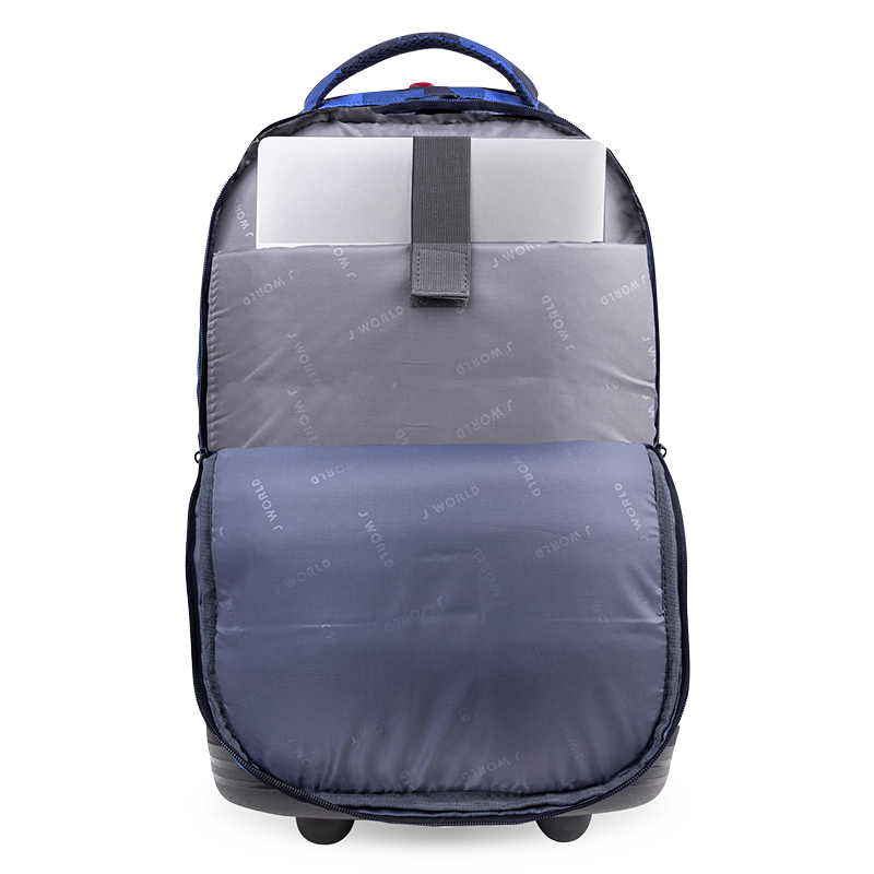 Sundance Laptop Rolling Backpack (20 Inch) in Block Navy - JWorldstore