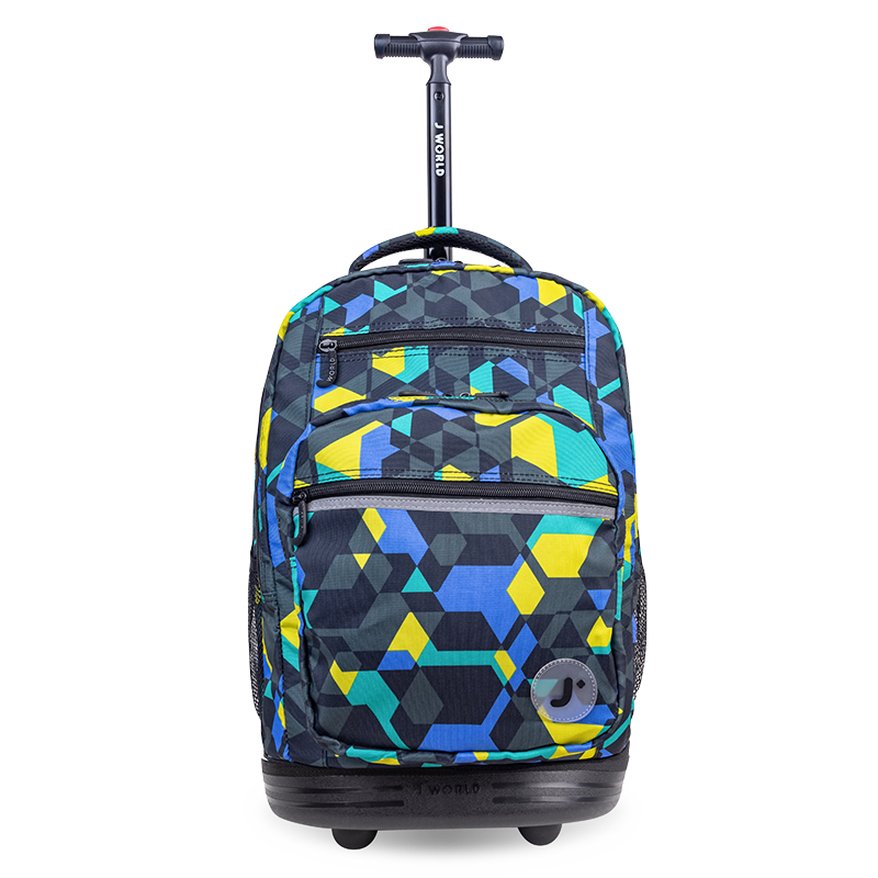 Sundance Laptop Rolling Backpack (20 Inch) in Cubes - JWorldstore