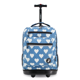 Sundance Laptop Rolling Backpack (20 Inch) in Denim Heart - JWorldstore