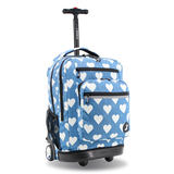 Sundance Laptop Rolling Backpack (20 Inch) in Denim Heart - JWorldstore