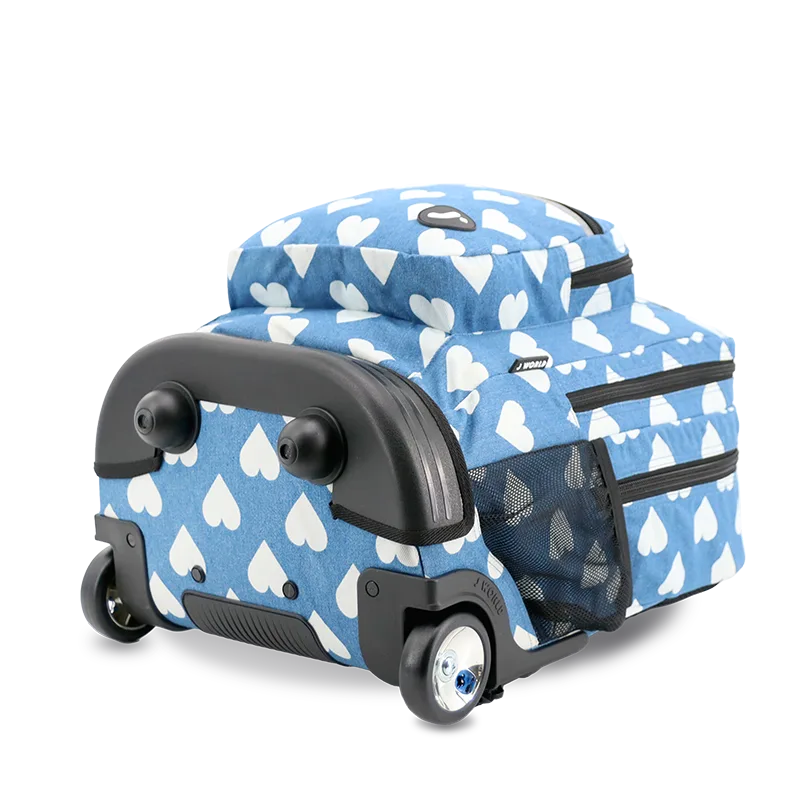 Sundance Laptop Rolling Backpack (20 Inch) in Denim Heart - JWorldstore