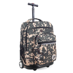 Sundance Laptop Rolling Backpack (20 Inch) in Green Camo - JWorldstore