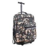 Sundance Laptop Rolling Backpack (20 Inch) in Green Camo - JWorldstore