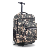 Sundance Laptop Rolling Backpack (20 Inch) in Green Camo