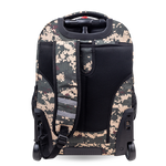 Sundance Laptop Rolling Backpack (20 Inch) in Green Camo - JWorldstore