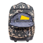 Sundance Laptop Rolling Backpack (20 Inch) in Green Camo - JWorldstore