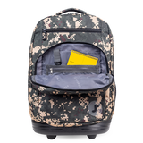 Sundance Laptop Rolling Backpack (20 Inch) in Green Camo - JWorldstore