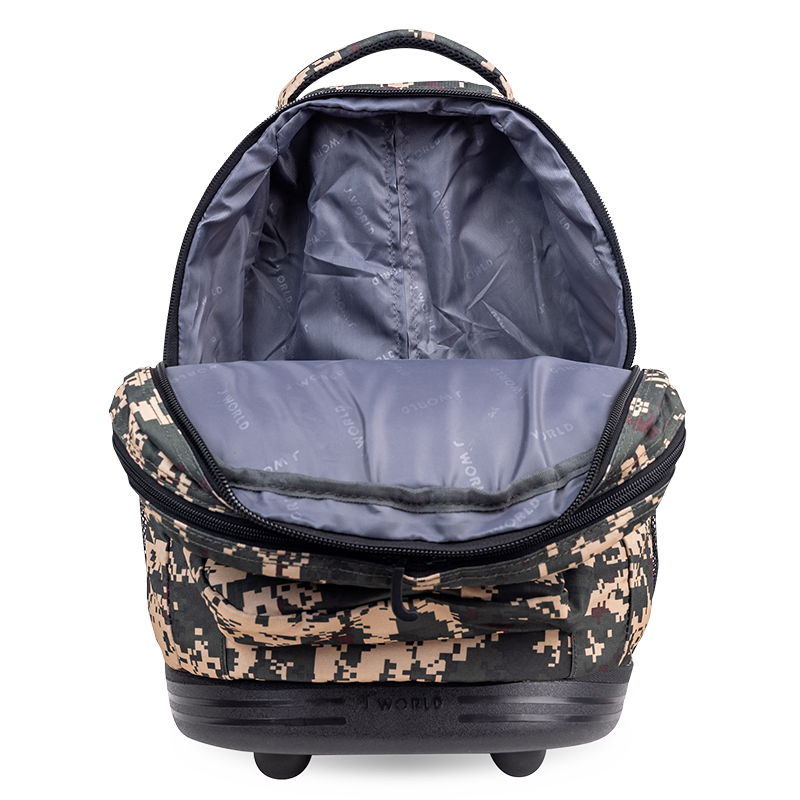 Sundance Laptop Rolling Backpack (20 Inch) in Green Camo - JWorldstore