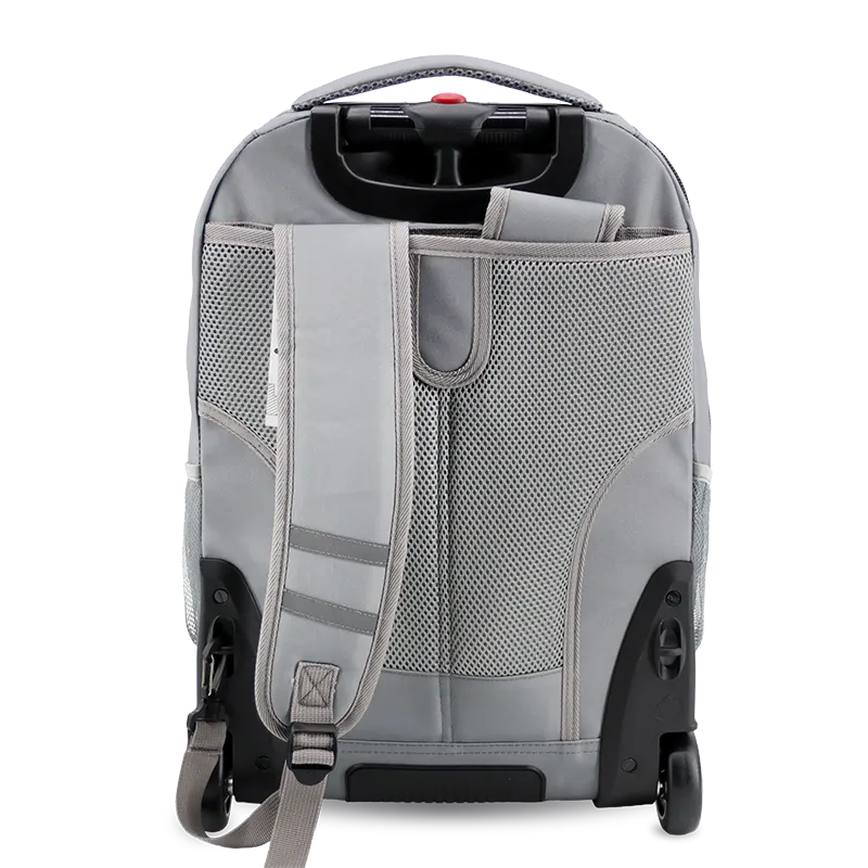 Sundance Laptop Rolling Backpack (20 Inch) in Grey - JWorldstore