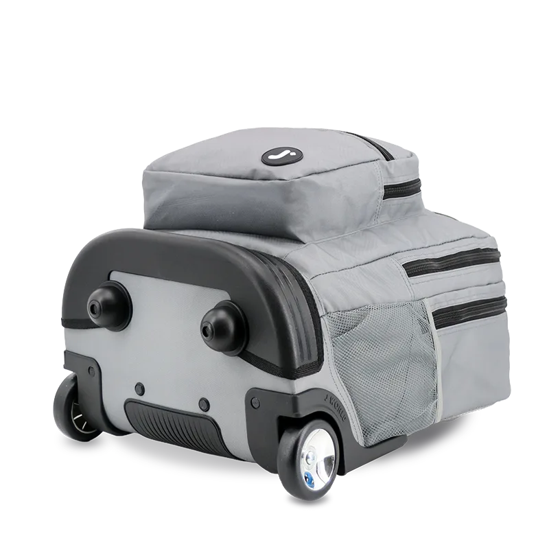 Sundance Laptop Rolling Backpack (20 Inch) in Grey - JWorldstore