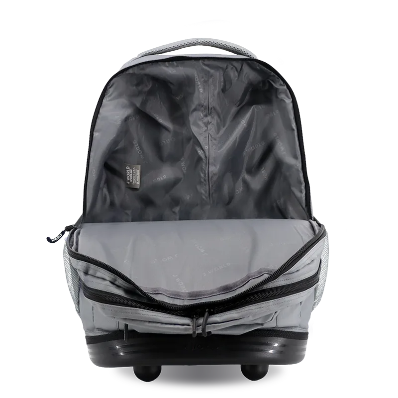 Sundance Laptop Rolling Backpack (20 Inch) in Grey - JWorldstore