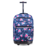 Sundance Laptop Rolling Backpack (20 Inch) in Navy Rose - JWorldstore