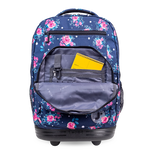 Sundance Laptop Rolling Backpack (20 Inch) in Navy Rose - JWorldstore