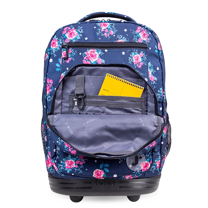 Sundance Laptop Rolling Backpack (20 Inch) in Navy Rose - JWorldstore