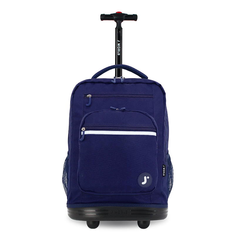 Sundance Laptop Rolling Backpack (20 Inch) in Navy - JWorldstore