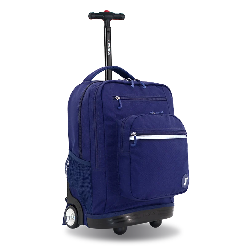 Sundance Laptop Rolling Backpack (20 Inch) in Navy - JWorldstore